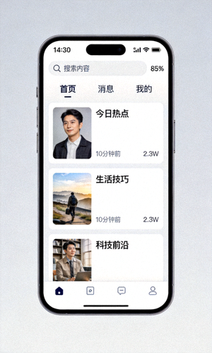手机端APP界面展示截图