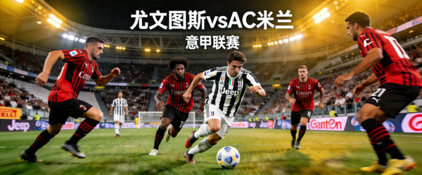 尤文图斯对阵AC米兰的意甲联赛比赛
